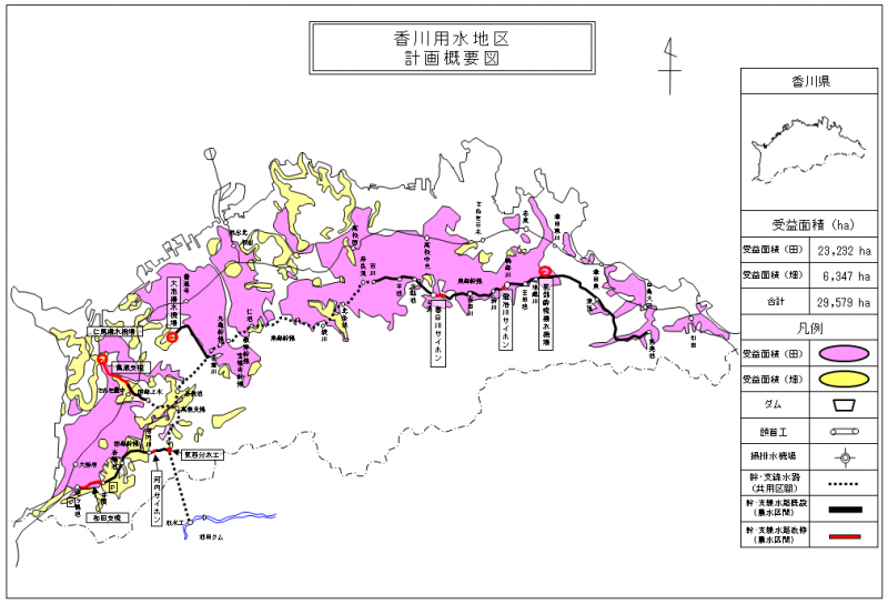 計画概要図（香川用水）