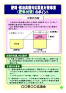 肥料・燃油高騰対応緊急対策事業のパンフレット【肥料】