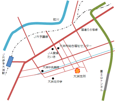 案内図（大洲）