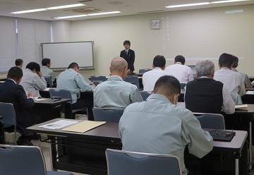 伝達講義の様子