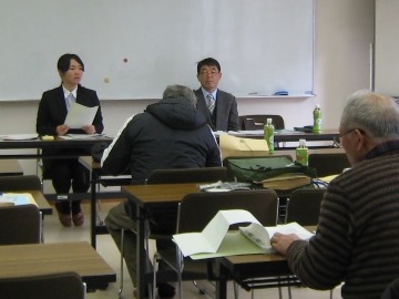 担当官の説明の様子