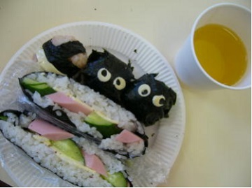 完成したおにぎり