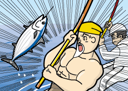 カツオ一本釣り