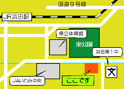 地域第１課への案内図
