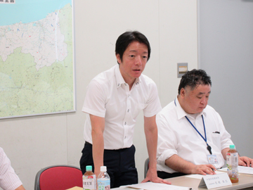 峯村水田農業対策室長のあいさつ