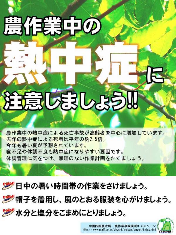 2011熱中症注意ポスター