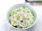 シラスと中島菜の和えご飯