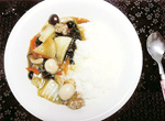 小かぶの中華丼
