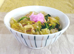 鶏と白菜のすきやき風かけご飯