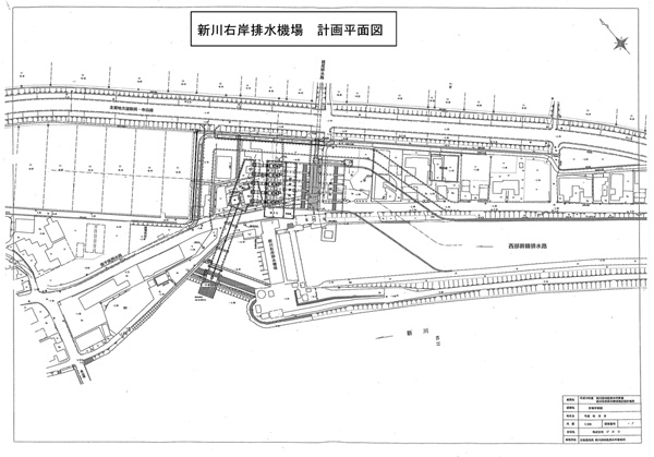 新川右岸計画平面図