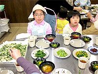山菜料理試食