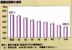 農地面積の推移