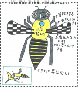 イラストミツバチロボ