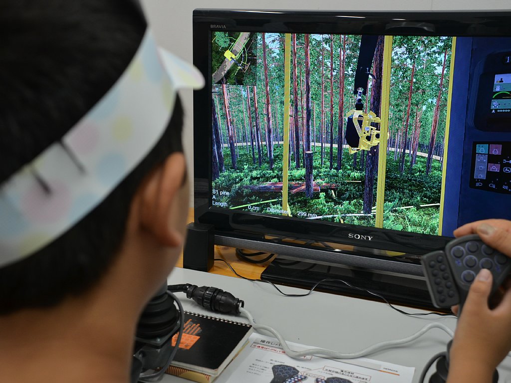 シミュレーター体験中