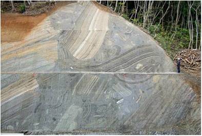 農村の貴重な地質遺産