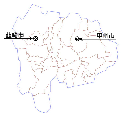 山梨県地図