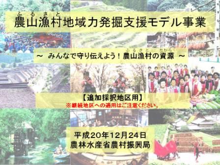 平成20年度追加募集用パンフレット