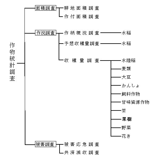作況調査（果樹調査）調査体系図2