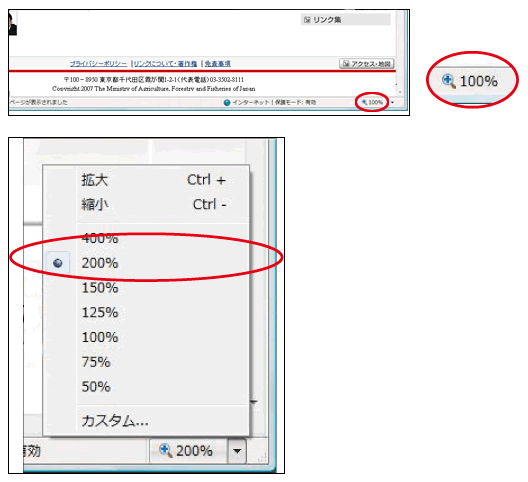 Webページ全体を拡大