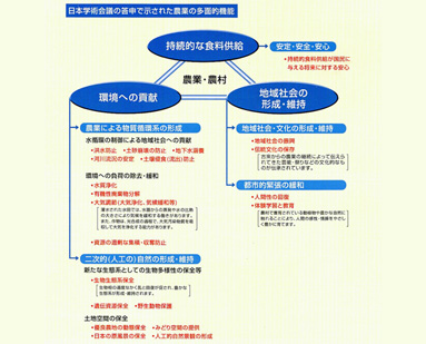 日本学術会議の答申で示された農業の多面的機能