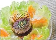 レタスカップの冷そうめんの画像