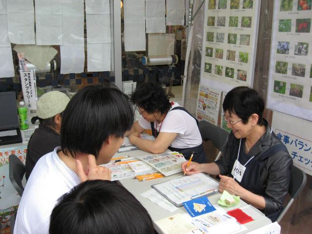 食事内容を確認して栄養相談