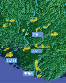 条里制の分布