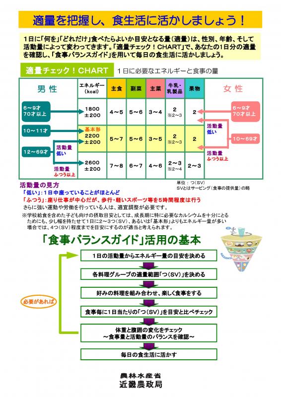 食事バランスガイドパネル（その3）