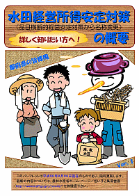 「水田経営所得安定対策の概要」の表紙画像