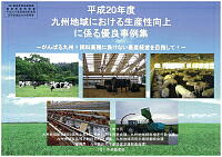 「平成20年度九州地域における生産性向上に係る優良事例集」の表紙画像