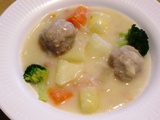 豆腐のミートボールシチュー.