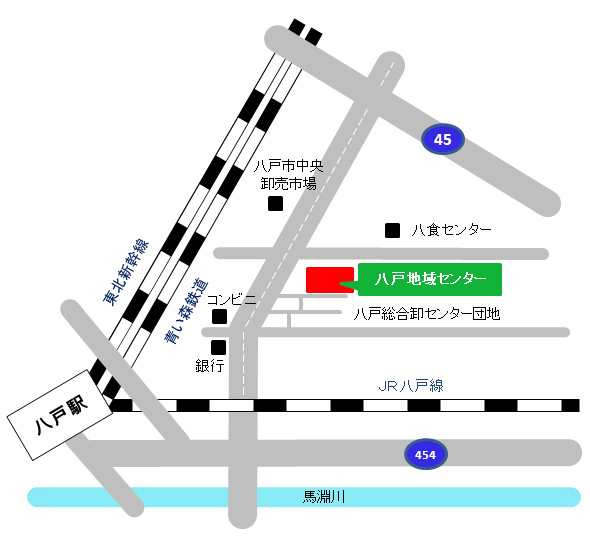 八戸地域センター案内図