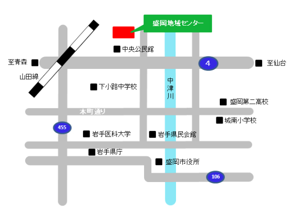 盛岡地域センター案内図