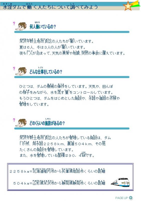 水窪ダムで働く人たちについて調べてみよう