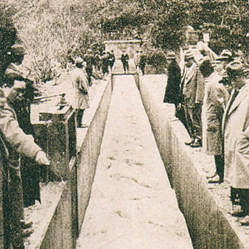 昭和初期に改修された安積疏水路