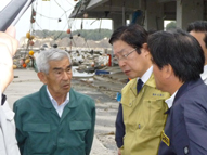 鹿野農林水産大臣視察 福島県宮城県