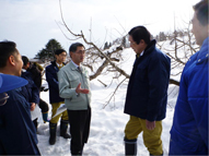鹿野農林水産大臣の今冬の大雪等による農業関係被害状況の視察