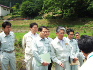 郡司大臣視察 岩手県陸前高田市