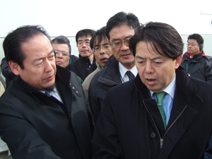 林農林水産大臣の視察(岩手県)