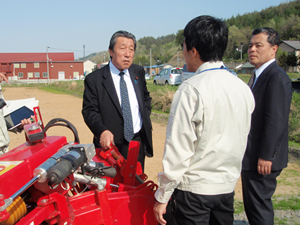 長島政務官(福島県視察)