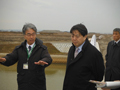 林農林水産大臣現地視察