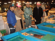 年末の仙台市中央卸売市場