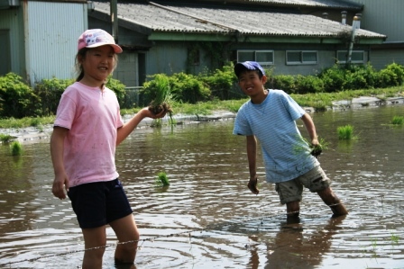 常安おやじの会 平成23年5月21日 田植え