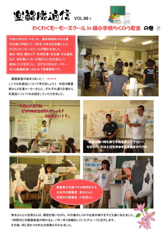 楽酪隊通信98号