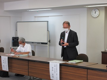 吉永部長によるあいさつ