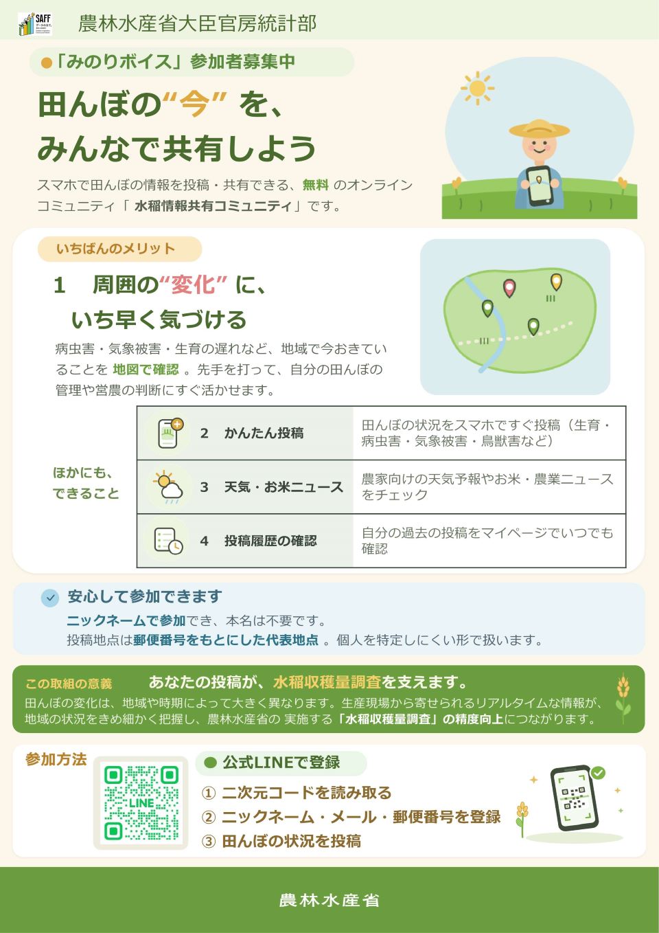 みのりボイス参加者募集チラシ