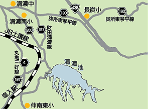満濃池地図