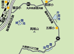 姥ヶ懐池地図
