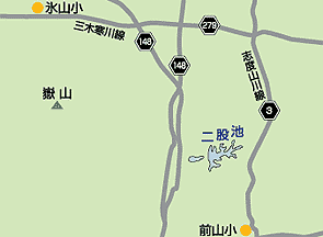 二股上池・下池地図