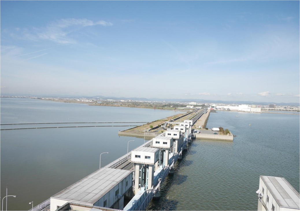 児島湾締切堤防